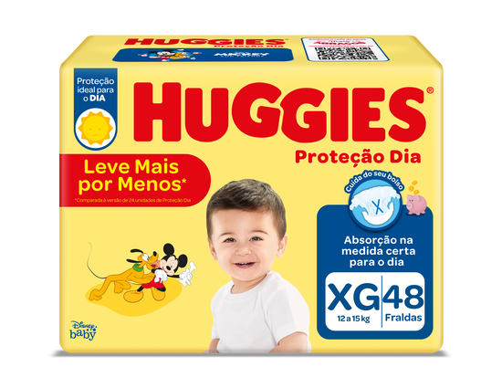 Fralda Huggies Proteção Dia XG - 48 fraldas